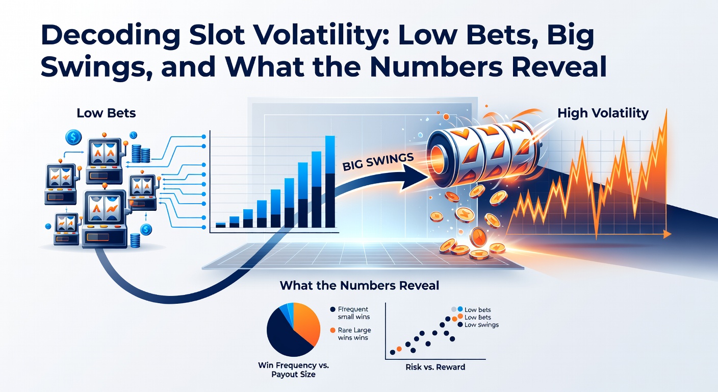Diagramm mit extremen Gewinnkurven bei high-volatility-Slots, illustriert mit Beispielen für Low-Bet-Sessions