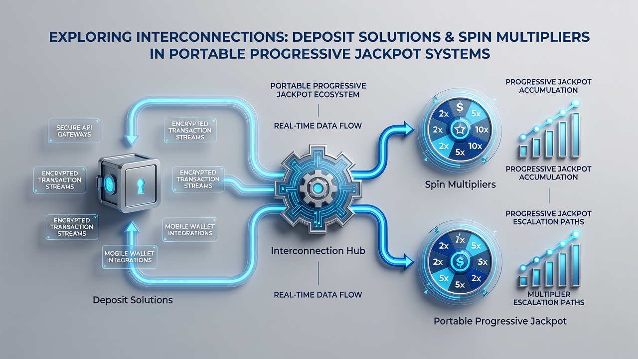 Diagramm zur Interaktion von Einzahlungen und Multiplikatoren in portablen Jackpot-Setups